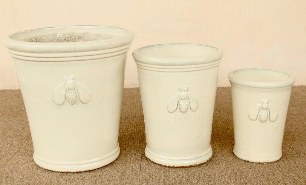 Cream Bee Pot